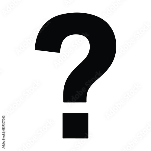 Question vector illustration icon set. flat and stroke style Collection. Question mark  silhouette vector.