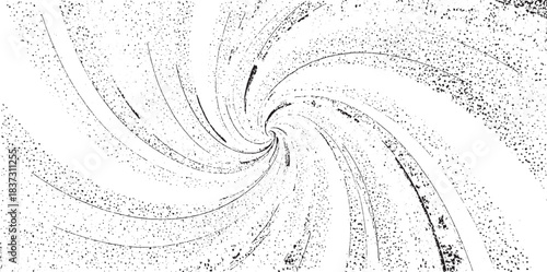 Circular starburst explosion texture. Distressed uneven grunge background. Abstract vector illustration.