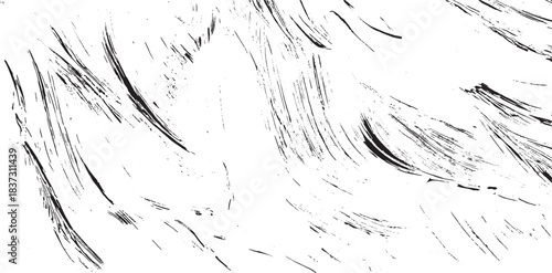 Vector brush stroke texture. Distressed uneven grunge background. Abstract vector illustration. Overlay over any design to create interesting effect and depth. Black isolated on white. EPS10