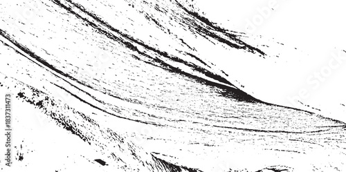 Vector brush stroke texture. Distressed uneven grunge background. Abstract vector illustration. Overlay over any design to create interesting effect and depth. Black isolated on white. EPS10