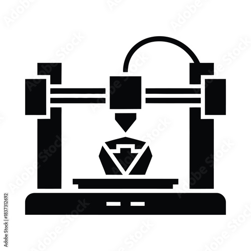 3d printing process illustration