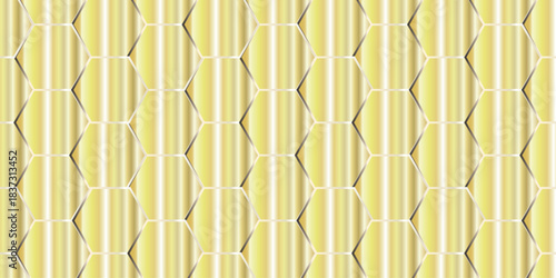 Abstract multicolor hexagon geometric honeycomb texture background. creative decorative element fabric.	
