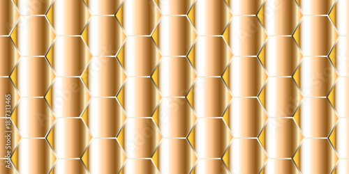 Abstract multicolor hexagon geometric honeycomb texture background. creative decorative element fabric.	
