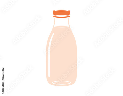 Bottle symbol. Milk bottle symbol. Line icons of milk jars
