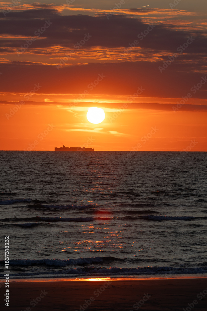 Obraz premium Coucher de soleil à Wimereux
