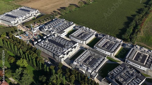 Milan Data Center Digital Infrastructure Aerial View