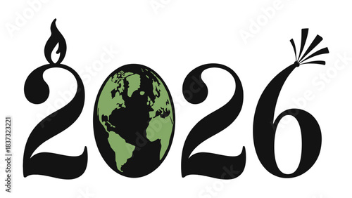 2026 Vision: a graphic symbolic image signifies a significant turning point, with a bright future ahead.