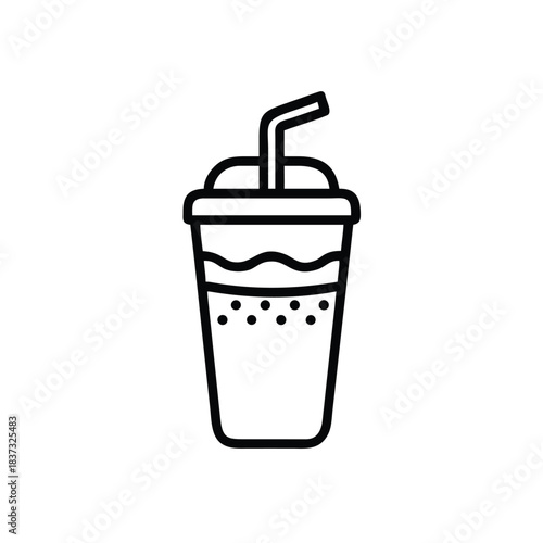 mexican soda drink line icon illustration