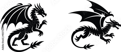 PrintAssorted Teapot and Kettle Silhouettes Set, Steaming Black Vector Icons Collection, Isolated Hot Beverage Utensils, Kitchenware and Tea Ceremony Graphic