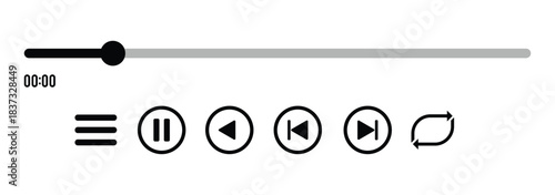 circular media control icons rewind pause play repeat fast forward rewind icon. Media Player Icon Pack – Play, Pause, Stop, Rewind, Fast Forward. Music Player Controls: Play, Skip, Shuffle, and Toggle