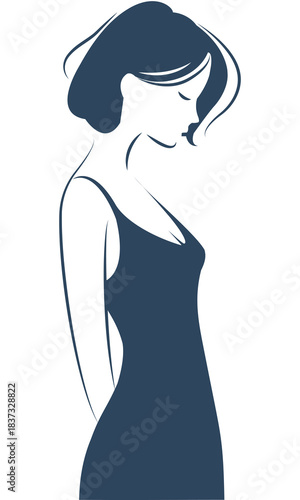  Minimalism woman without outline