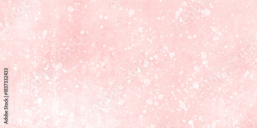 Lovely soft pink grunge watercolor texture with bokeh and bubbles effect background. light pink watercolor texture, gentle gradients and flowing brush strokes. light pastel shades blending naturally.