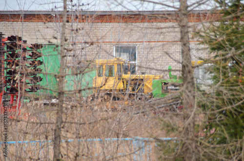 Wallpaper Mural old rusty tractor Torontodigital.ca
