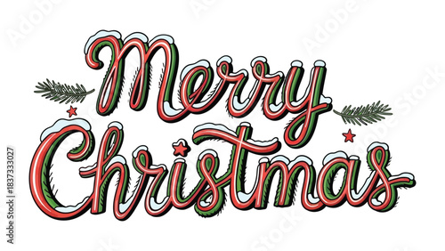 Festive Christmas Message: A beautifully crafted Merry Christmas message with seasonal embellishments, designed to spread holiday cheer and warmth.