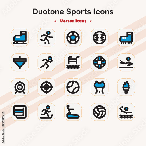 Duotone Sports Icons