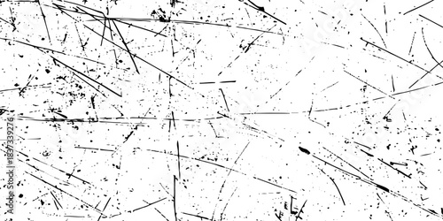 White and black ink splatter grunge dust particle and dust grain texture. grunge texture with scratches and cracks paint wall texture. dust overlay distress grain with scratch grunge urban background.