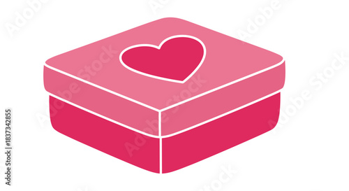 Valentine's Chocolate Box with Heart Assorted Chocolates