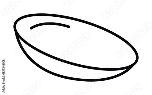  line art icon of  contact lenses in a pair