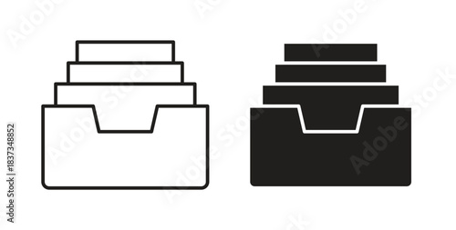 Archive icons designs can be used for mobile, ui, websites