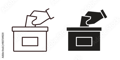Ballot icons designs can be used for mobile, ui, websites