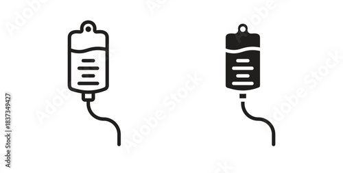 Blood transfusion icons designs can be used for mobile, ui, websites