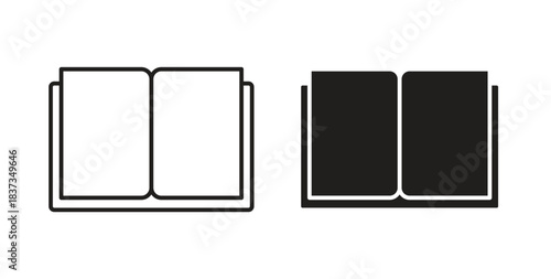 Book icons designs can be used for mobile, ui, websites