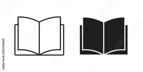 Book icons designs can be used for mobile, ui, websites