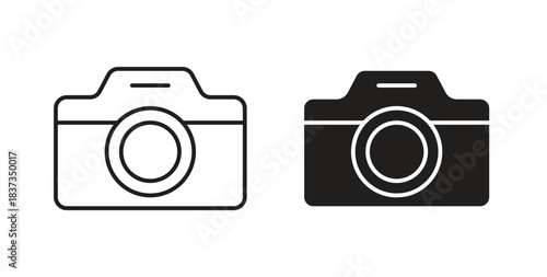 Camera icons designs can be used for mobile, ui, websites