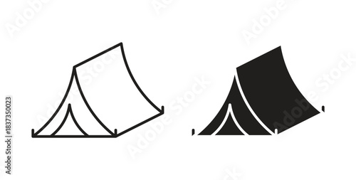Camping icons designs can be used for mobile, ui, websites
