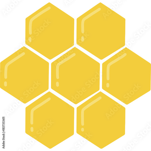 vector abstract background with honeycombs