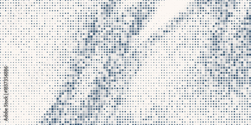 Dissolved filled square dotted vector background or icon with disintegration effect.