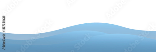 Layered waves of blue or white ocean with various gradient effects. Ideal for beach design templates. Vector water art background.