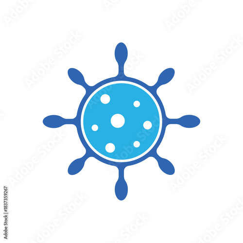 Icon a pathogen, isolated against a clean background.