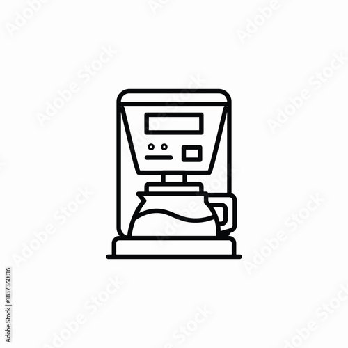 coffee machine icon sign vector