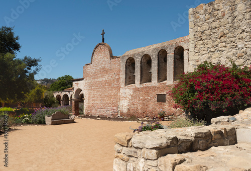 Courtyard at San Juan Capistrano Mission
