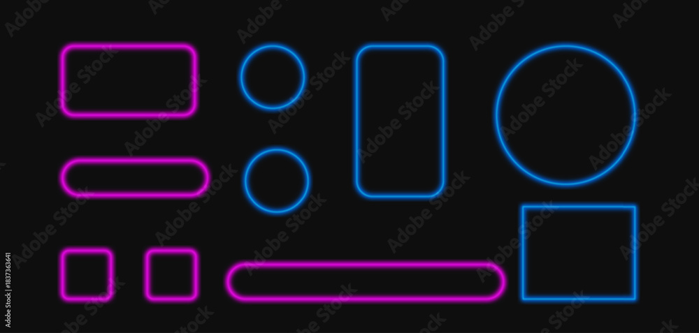 Φωτογραφία Set of liquid glass vector frames and shapes with reflection and shadow