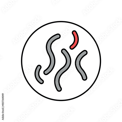 Icon a parasite, isolated against a clean background.