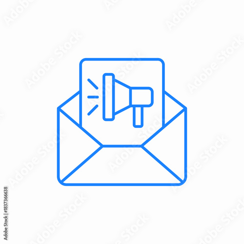 promotion advertisement envelope icon sign vector