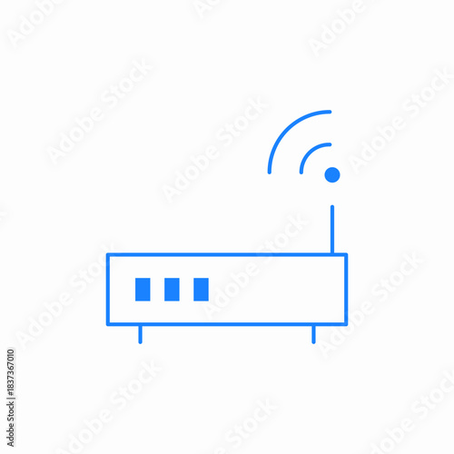 router signal icon sign vector