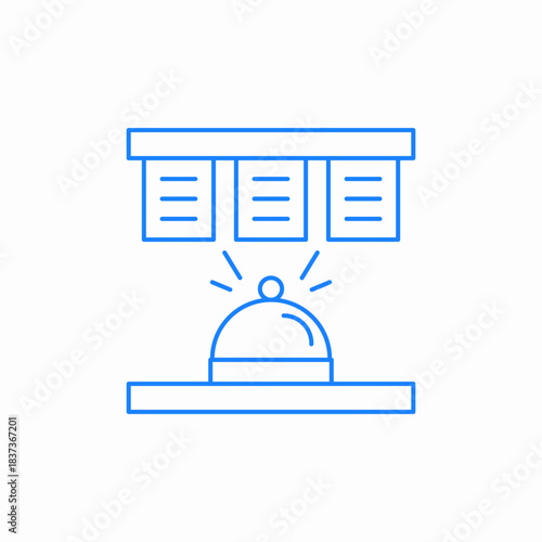 service bell icon sign vector