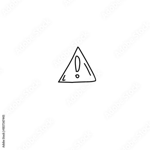 Free Download Hand drawn warning sign - GFXLoad