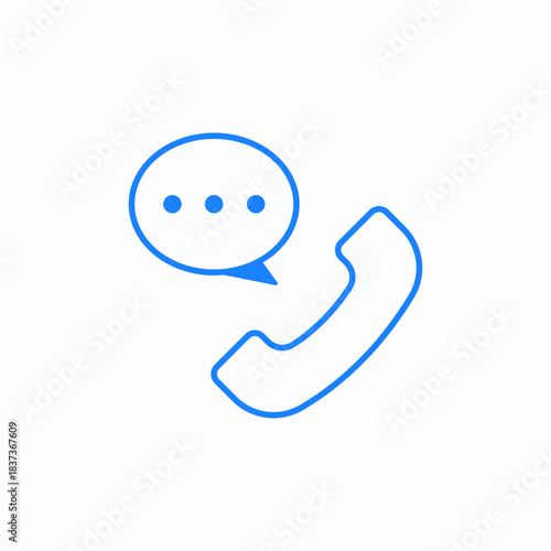 telephone conversation icon sign vector
