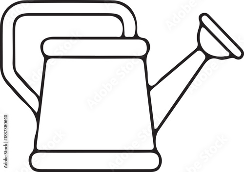 Watering Can icon vector outline illustration sign. watering can silhouette vector illustration design.