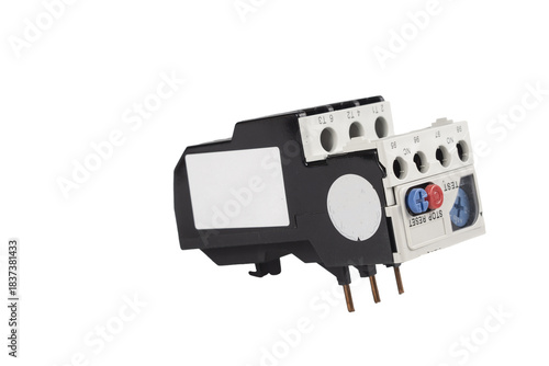 old radio isolated on white background