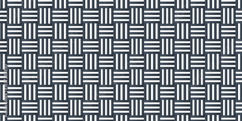  Futuristic minimal textile background. Modern design vector pattern. Seamless pattern with square fabric geometric pattern. Abstract ornament maze design.
