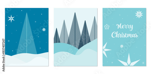christmas postcard set