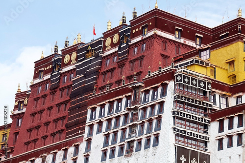 The Potala Palace in Lhasa,Tibet, Cina. It was formerly the winter palace of Dalai Lamas
