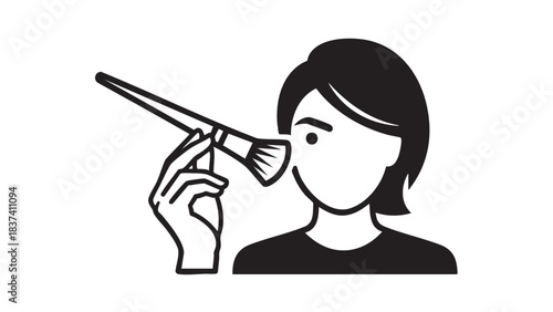 vector illustration of a woman