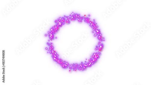Purple Magic Particle Explosion – Transparent Background