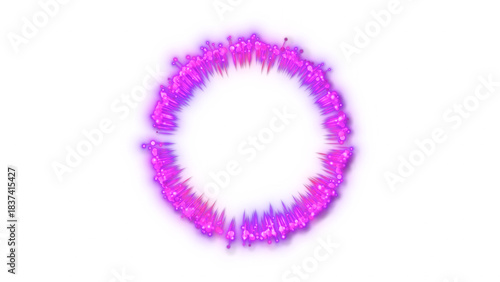 Purple Magic Particle Explosion – Transparent Background